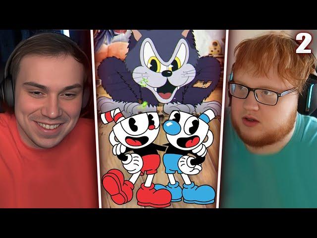 ГЛЕБ и ХЕЛИН ИГРАЮТ в Cuphead #2 | Sasavot