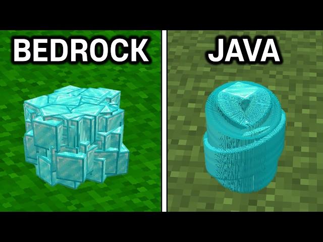 150 Minecraft Java vs Bedrock Things!