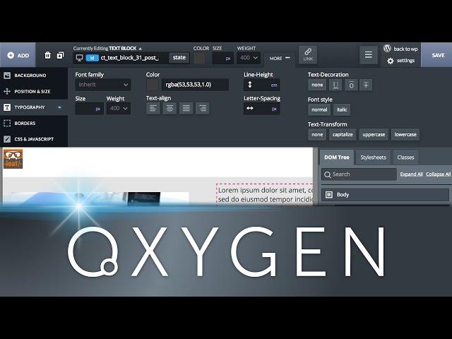 Build And Design Your WordPress Website Using Oxygen.