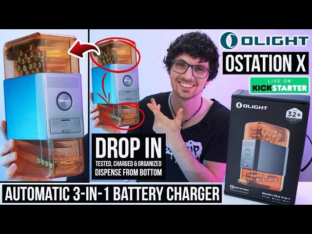 Automatic 3-in-1 Smart Battery Charger, Tester & Organizer - Olight Ostation X Review & Test