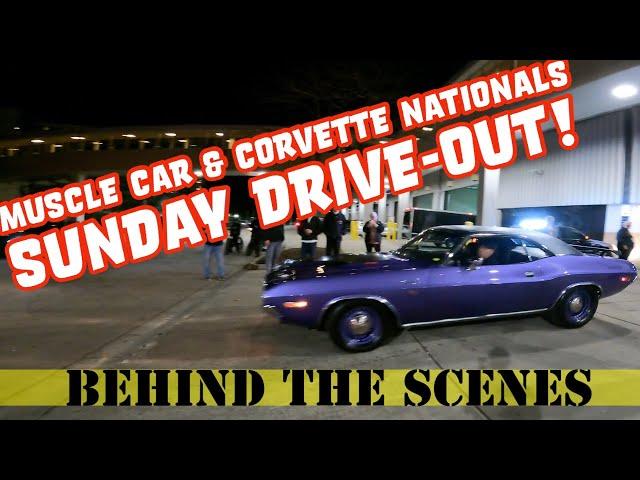 Muscle Car & Corvette Nationals 2023 Move Out - All Of The Muscle Car Sounds!