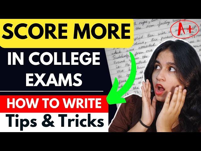 How to Score more in COLLEGE EXAMS || Topper ki tips and Tricks