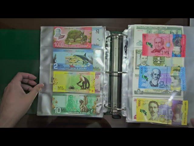 Amazing complete world paper money collection from every country! ASMR