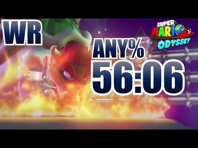 [fWR] Super Mario Odyssey Any% Speedrun in 56:06