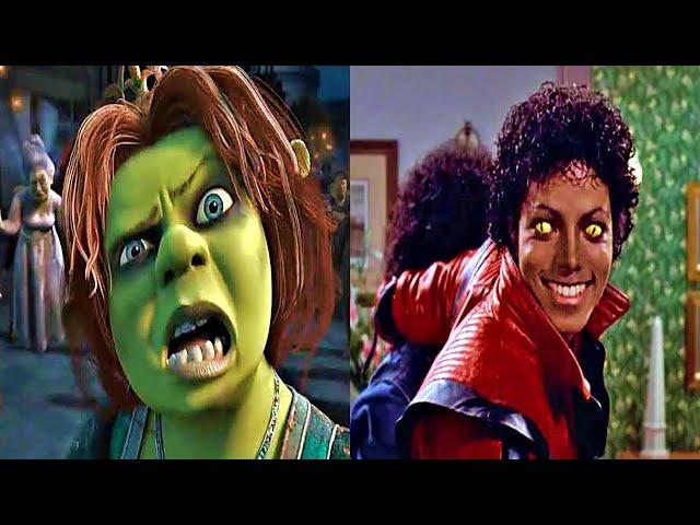 Michael Jackson Thriller and Shrek Thriller Comparison