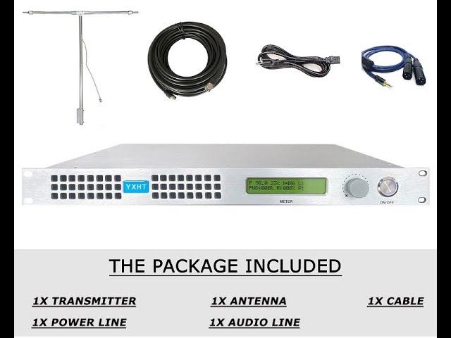 YXHT FM 50W-200W FM broadcast transmitter Quick view. How to set the browsing menu?