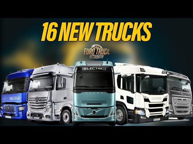 16 New Trucks Coming to ETS2