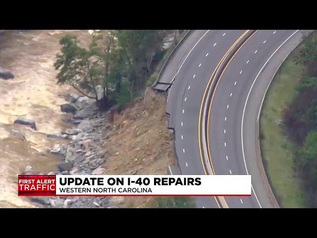 Officials provide update on I-40 repairs in North Carolina