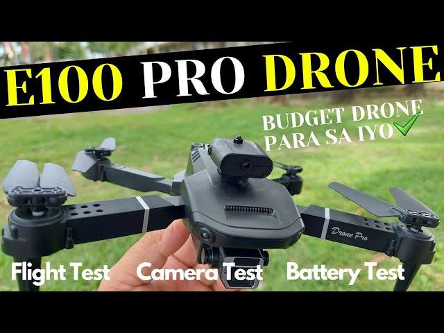 E100 PRO DRONE BUDGET DRONE PARA SA IYO Unboxing | Review ( Filipino/Tagalog )