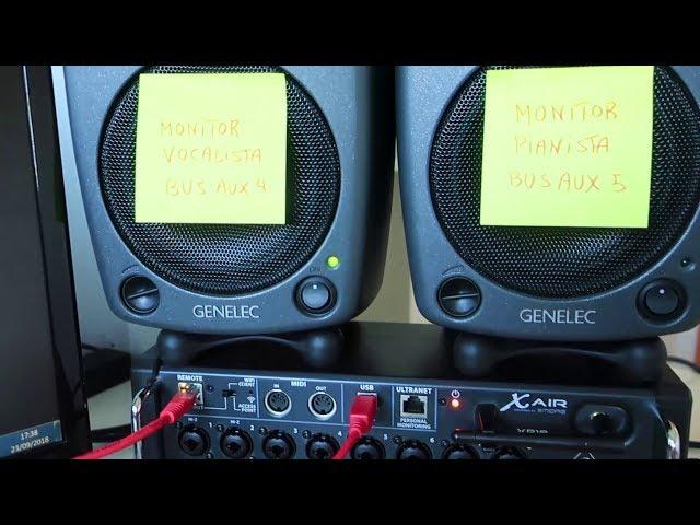 BEHRINGER X-AIR XR18 CONSOLE - STAGE MONITORING WITH AUX BUSES