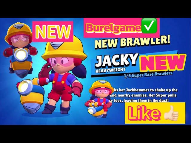 BRAWL STARS IM OPEN NEW SKIN JACKY