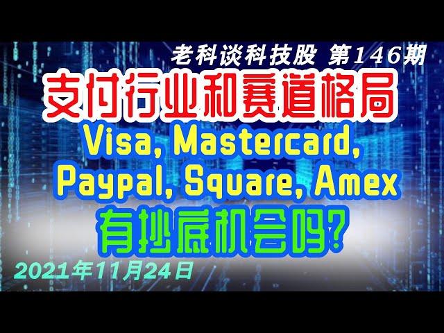 第145期：支付行业格局和发展趋势，Visa, Mastercard, Paypal, Square, Amex，有抄底机会吗？