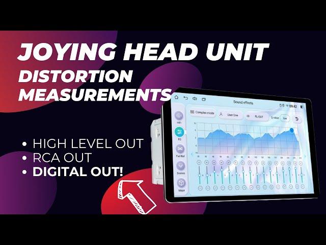 Joying head unit distortion measurements - this one is a keeper!