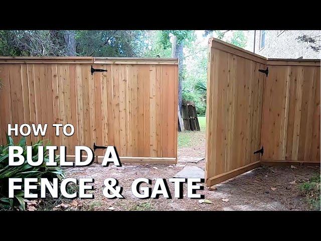 How to Build a Wood Fence and Gate