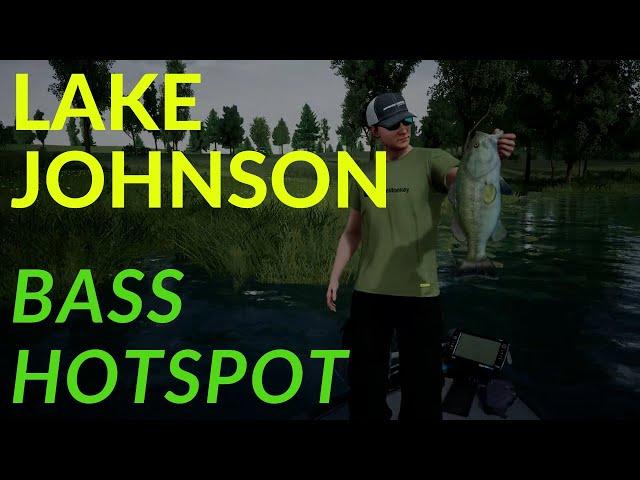 Lake Johnson  Bass Hotspot - Baker's Bay Alternate Spot - Fishing Sim World Pro Tour