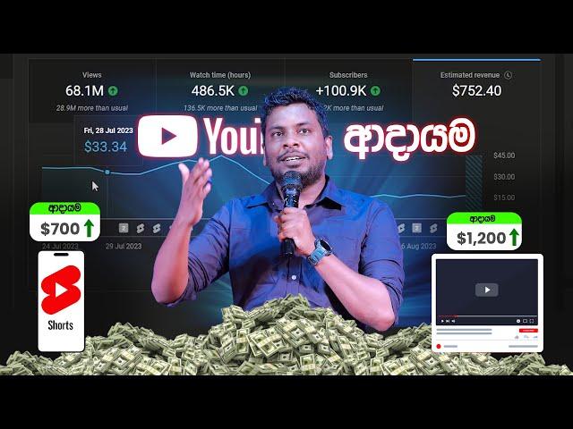 YouTube Short and Normal Video Income   Chanux Bro