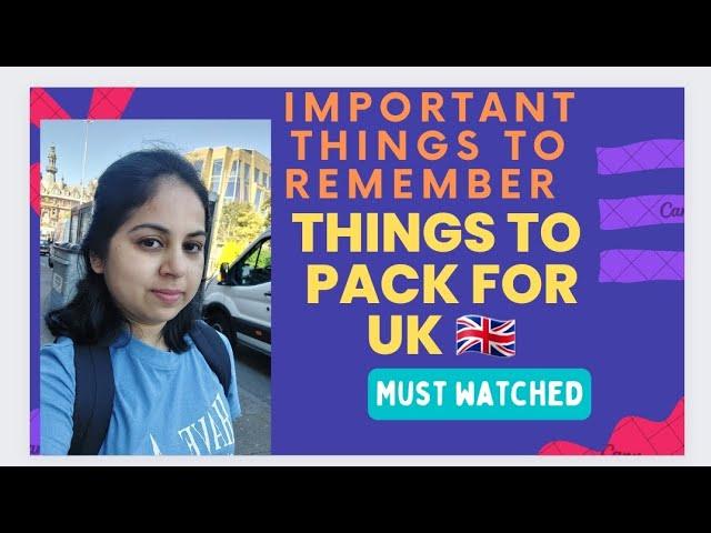 Moving to the UK|Kya kya Pack kre UK Jate hue|Don't forget to pack these things @totalUK life