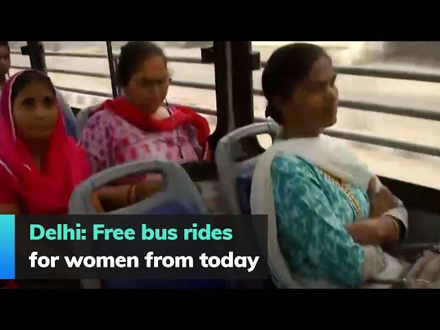 Delhi: Free bus rides for women from today