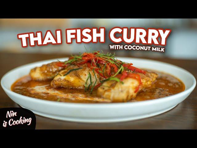 How to make a RICH & CREAMY Thai Fish Curry with Coconut Milk