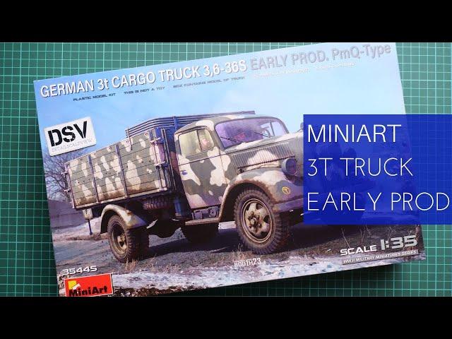 Miniart 1/35 3t Cargo Truck 3,6-36S Early Prod. (35445) Review