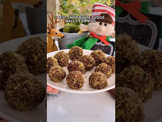 Best Chocolate Fudge Balls for Kids #recipe #shorts #christmas