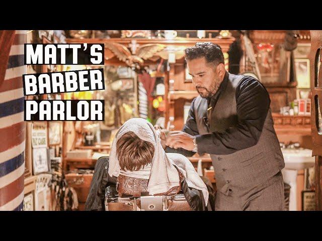  Brace Yourself For A Relaxing Hot Towel Shave | Back At Matt's Barber Parlor!