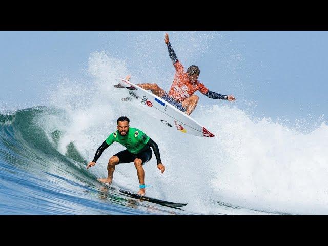 Italo Ferreira Switch On A Party Wave After The Buzzer at the '22 Rip Curl WSL Finals