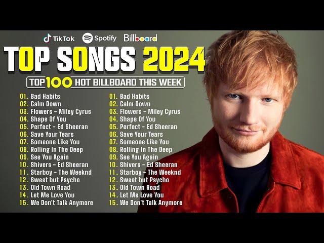 Ed Sheeran, Bruno Mars, Dua Lipa, Adele, Maroon 5, Rihanna, The Weeknd  Música Pop En Inglés 2024 