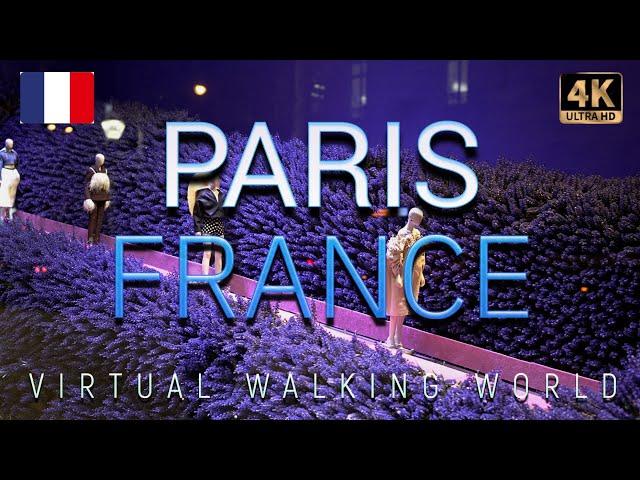 PARIS. FRANCE | Night mood and almost spring time with Virtual Walking World (ASMR) streets