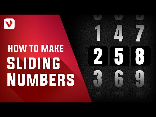 How to Make Sliding Numbers Animation Effect - Vlog Star Editing Tutorial - All-in-One Editing App