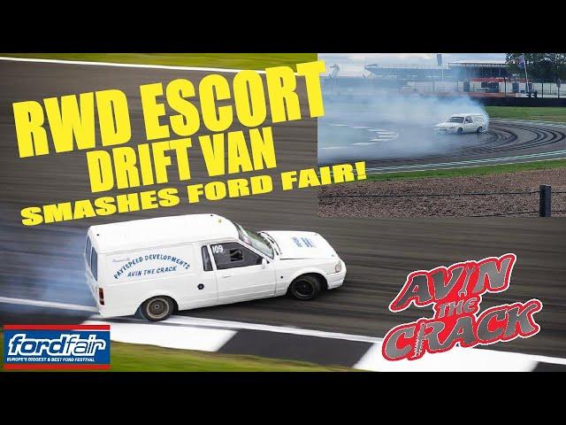 Ford Escort Drift van! Ford Fair 2023, Silverstone. Avin The Crack RWD engine swapped Escort van!