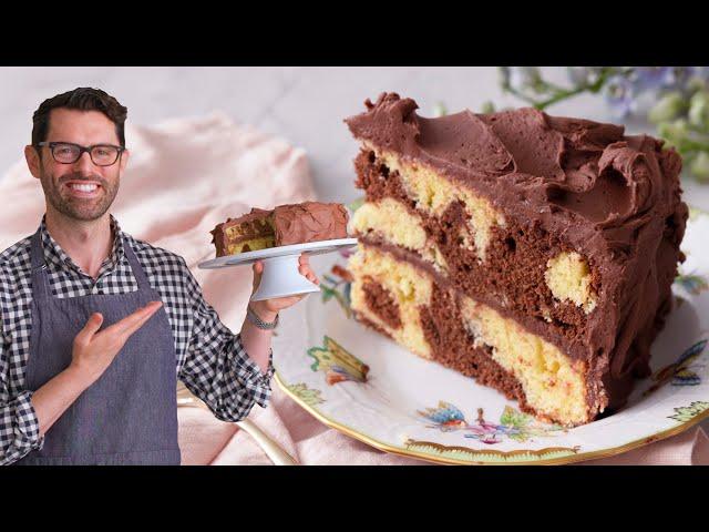 Easy Marble Cake Recipe | Preppy Kitchen