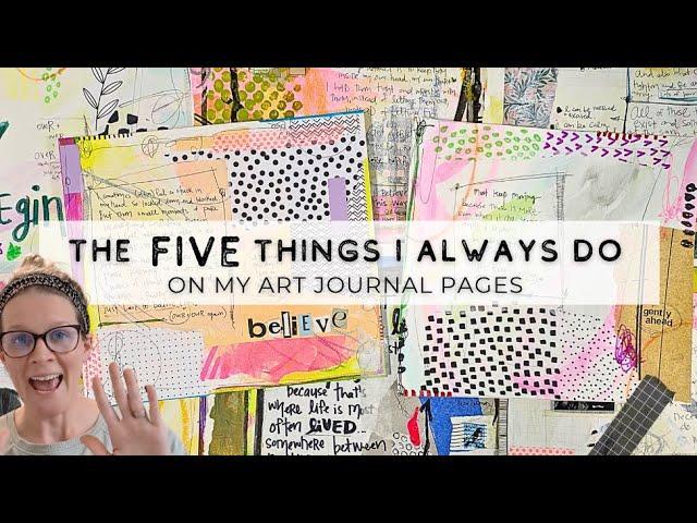 Five Tips for Enhancing Your Mixed Media Art Journals | Collage Art Journal Tutorial