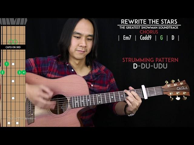 Rewrite The Stars Guitar Cover Acoustic - James Arthur Anne Marie  |Tabs + Chords|