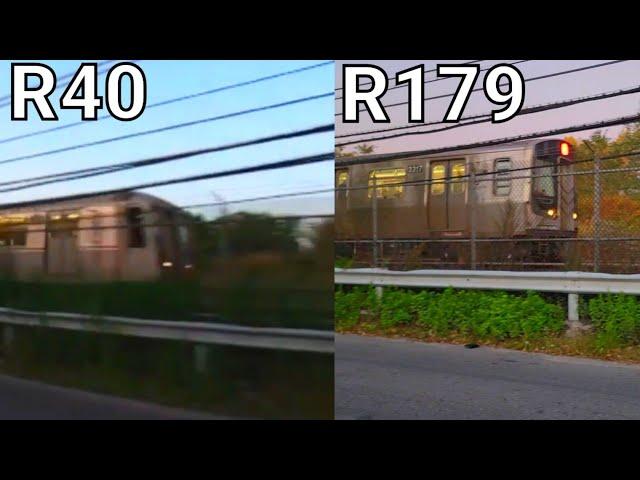 R40 Slant Vs R179 A Train.  2008 vs 2021 at Hamilton Beach - 104 st