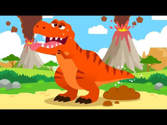 Dinosaurs Poo| Funny song | Sing Along | Kid's Songs | Lotty Friends