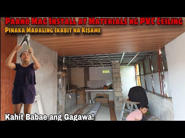 Paano Mag Install ng PVC Ceiling at Materials na Kaylangan Neto