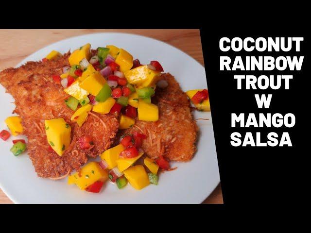 Coconut RainbowTrout & Mango Salsa/Salmon Recipes/Jerene'sEats