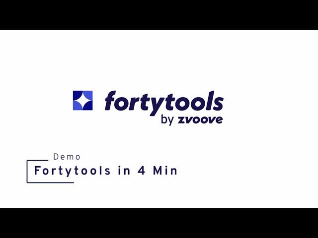 Produktdemo - fortytools in 4 Minuten