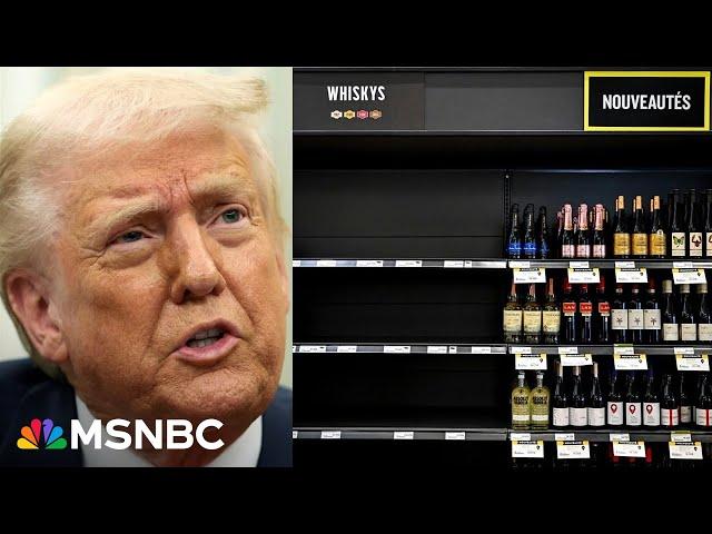 Canadian stores remove American liquor and wine in protest of Trump tariffs