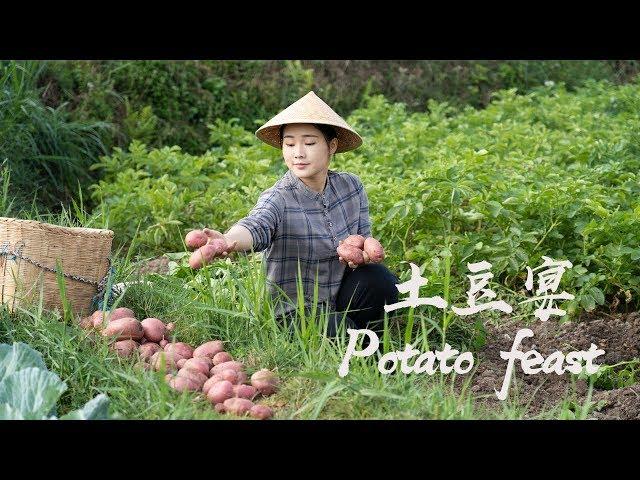 Time to dig out potatoes. Preparing a feast of potatoes using grandma's and mom's recipes!