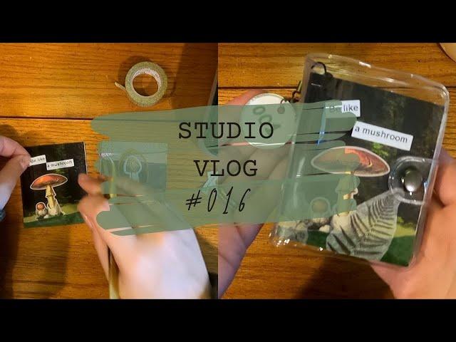 Studio Vlog #016/ Ephemera Mini Journal/ Decorating a Junk Journal/