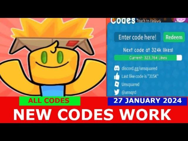 *NEW UPDATE CODES* [FOOD WORLD] Unboxing Simulator ROBLOX | ALL CODES | JANUARY 27, 2024