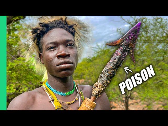 Poison Arrow Hunting in Africa!! Eating with the Hadza Tribe!!