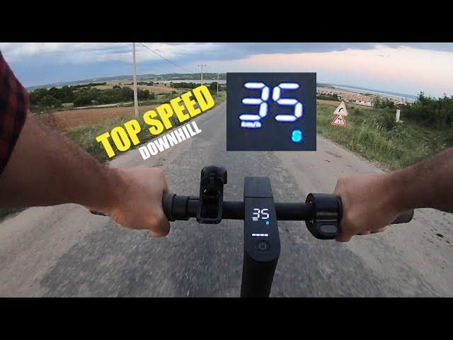 Xiaomi Mi 1S Electric Scooter TOP SPEED (Environment Sound Only) 4K