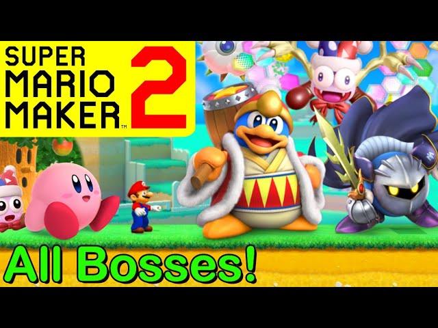 Mario Maker 2 - ALL KIRBY BOSSES (Mario Maker 2 Boss Battles)(Boss Ideas)(Kirby Super Star Ultra)