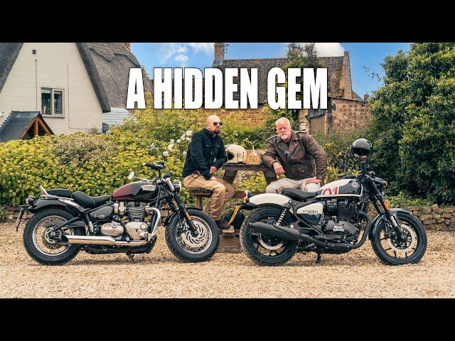 Comparing The Triumph Speedmaster & Royal Enfield Shotgun At An English Village Pub Over Lunch