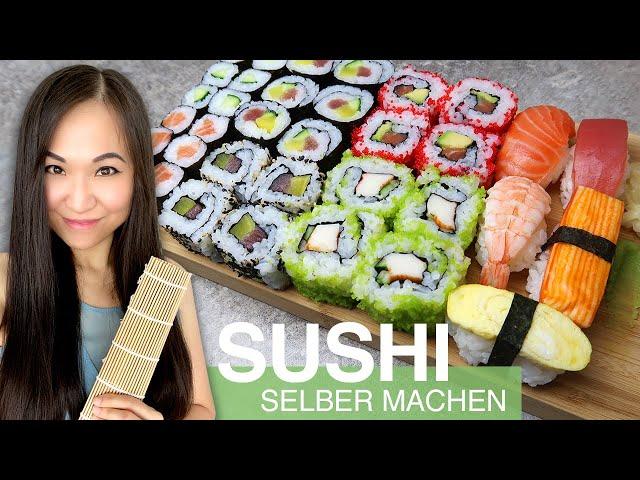 REZEPT: Sushi selber machen | Maki | Nigiri | Inside Out | California Roll | Sushi Reis zubereiten