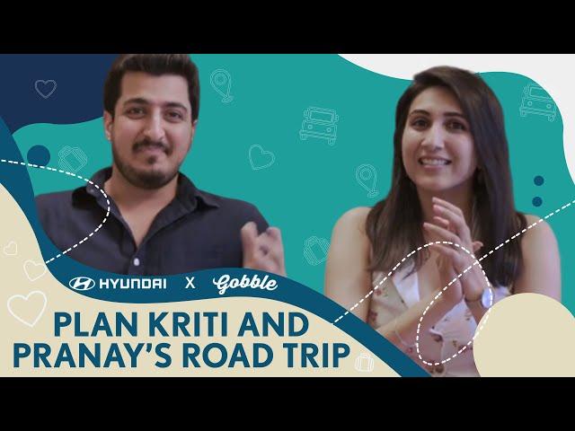 Gobble | Travel Series | Announcement | Plan Kriti and Pranay's Road Trip