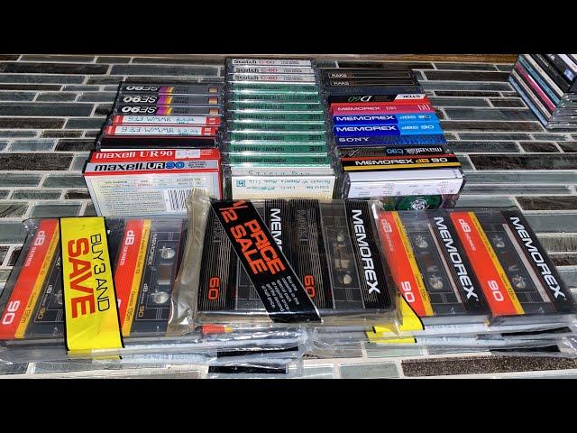 Hitting the motherload with Vintage NOS blank cassettes lately.